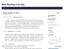 Tablet Screenshot of massreadingoftheday.wordpress.com