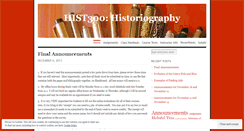 Desktop Screenshot of historicalresearchmethods.wordpress.com