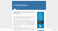 Desktop Screenshot of dotherightthinghere.wordpress.com