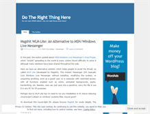 Tablet Screenshot of dotherightthinghere.wordpress.com