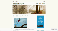 Desktop Screenshot of massesforthemusic.wordpress.com