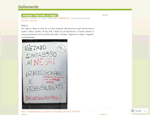 Tablet Screenshot of italiamerda.wordpress.com