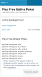 Mobile Screenshot of playfreeonlinepoker.wordpress.com