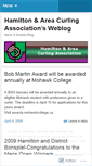 Mobile Screenshot of hamiltoncurling.wordpress.com