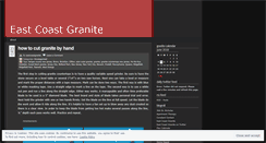 Desktop Screenshot of eastcoastgranite.wordpress.com