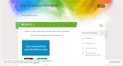 Desktop Screenshot of lifeofgracegordon.wordpress.com