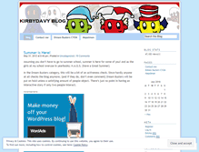 Tablet Screenshot of kirbydavy.wordpress.com
