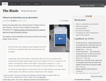 Tablet Screenshot of legalbizzle.wordpress.com