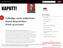 Tablet Screenshot of kaputtproject.wordpress.com