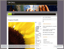 Tablet Screenshot of oncallstrategy.wordpress.com