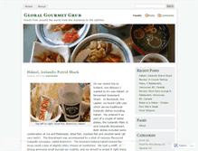 Tablet Screenshot of globalbgourmetgrub.wordpress.com