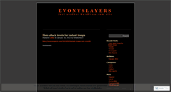 Desktop Screenshot of evonyslayers.wordpress.com