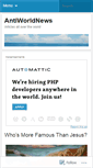 Mobile Screenshot of antiworldnews.wordpress.com