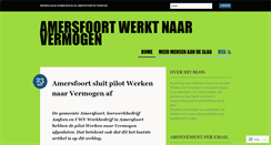 Desktop Screenshot of amersfoortwerktnaarvermogen.wordpress.com