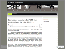 Tablet Screenshot of horadomanifesto.wordpress.com