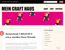 Tablet Screenshot of meincrafthaus.wordpress.com