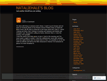 Tablet Screenshot of nataliehale.wordpress.com