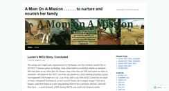 Desktop Screenshot of amomonamission.wordpress.com