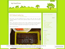 Tablet Screenshot of myfoodpress.wordpress.com