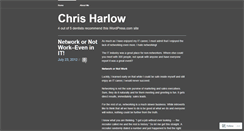 Desktop Screenshot of chrisharlow.wordpress.com