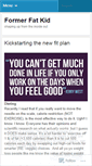 Mobile Screenshot of formerfatkids.wordpress.com