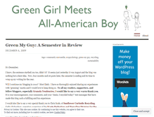 Tablet Screenshot of greenmyguy.wordpress.com