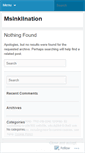 Mobile Screenshot of msinklination.wordpress.com