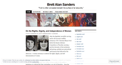 Desktop Screenshot of brettalansanders.wordpress.com