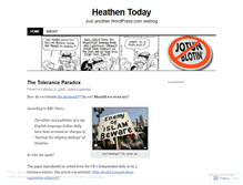 Tablet Screenshot of heathentoday.wordpress.com