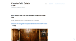 Desktop Screenshot of chesterfieldestatesale.wordpress.com