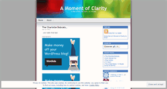 Desktop Screenshot of momentofclarity.wordpress.com