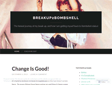 Tablet Screenshot of breakup2bombshell.wordpress.com