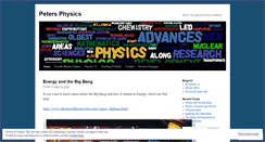 Desktop Screenshot of petersphysics.wordpress.com