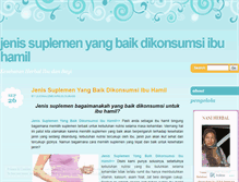 Tablet Screenshot of jenissuplemenyangbaikdikonsumsiibuhamil08.wordpress.com