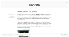 Desktop Screenshot of jirkasnotes.wordpress.com