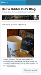 Mobile Screenshot of halfabubbleout.wordpress.com
