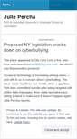 Mobile Screenshot of juliepercharw1.wordpress.com
