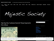 Tablet Screenshot of majesticsociety.wordpress.com