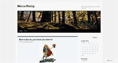 Desktop Screenshot of meccarising.wordpress.com