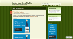 Desktop Screenshot of cambridgegeeknights.wordpress.com