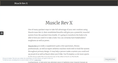 Desktop Screenshot of musclerevx.wordpress.com