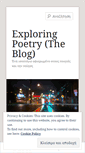 Mobile Screenshot of poetrybookshop.wordpress.com