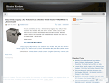 Tablet Screenshot of heaterreview.wordpress.com