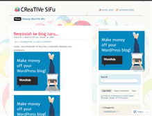Tablet Screenshot of creativesifu.wordpress.com