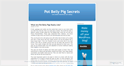 Desktop Screenshot of potbellypigsecrets001.wordpress.com