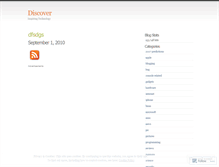 Tablet Screenshot of discoverx.wordpress.com