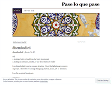 Tablet Screenshot of paseloquepase.wordpress.com