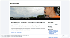 Desktop Screenshot of gusngger.wordpress.com