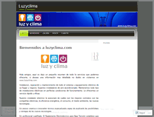 Tablet Screenshot of luzyclima.wordpress.com