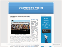 Tablet Screenshot of digamation.wordpress.com